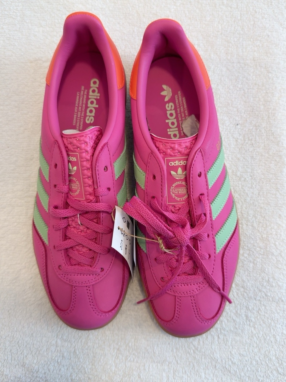 adidas Gazelle Indoor Pink Green Women’s 8 NWT JI2718 - Picture 2 of 8